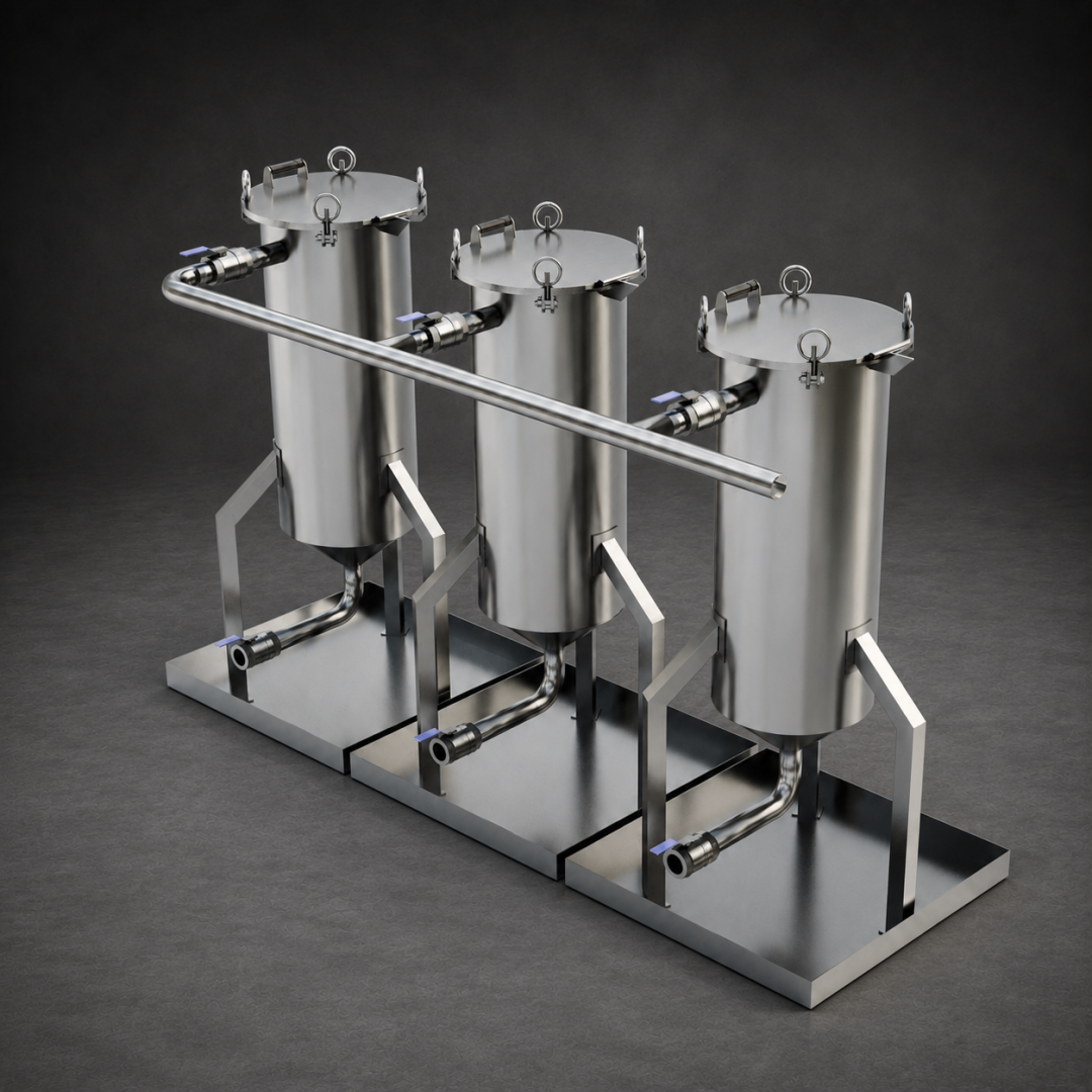 Estanque de acero inoxidable industrial fabricado por Metal Pro Service para almacenamiento y procesos industriales en Chile.