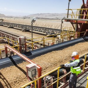 corredera transportadora de minerales