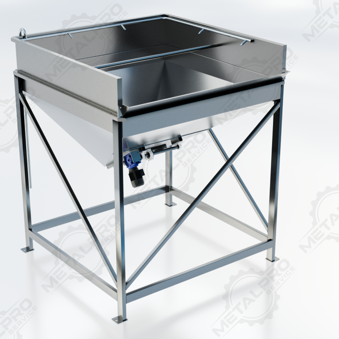 Tolvas industriales diseñadas para almacenamiento, dosificación y manejo eficiente de materiales en procesos productivos.