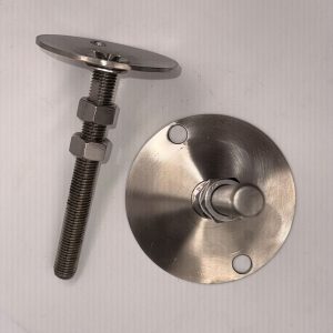 Patas regulables acero inoxidable Niveladores industriales M16 Soportes regulables maquinaria Base ajustable acero inoxidable