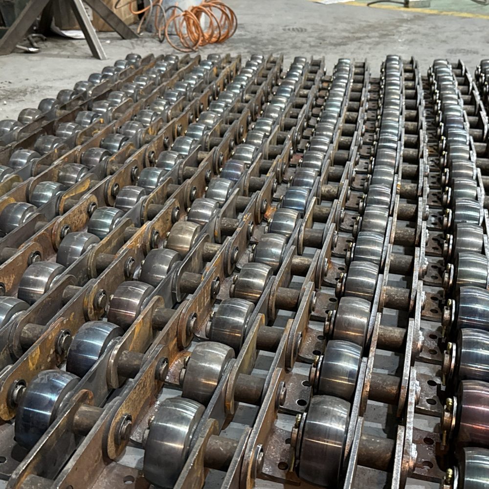 Línea productiva industrial diseñada y fabricada a medida por Metal Pro Service
