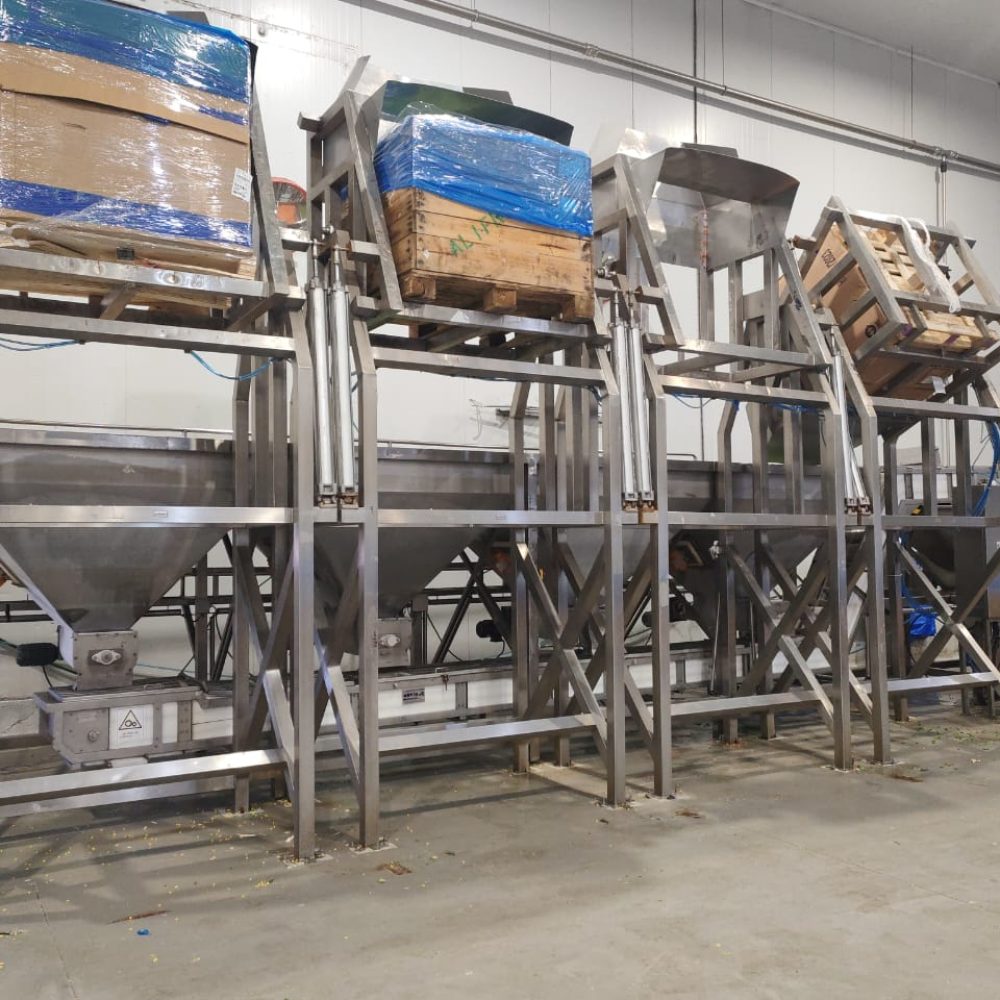 Línea productiva industrial diseñada y fabricada a medida por Metal Pro Service
